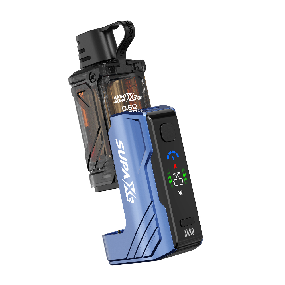 AKSO SUPA X3 OS – Kit de cápsulas recarregáveis ​​líder do setor com grande capacidade de 20ml