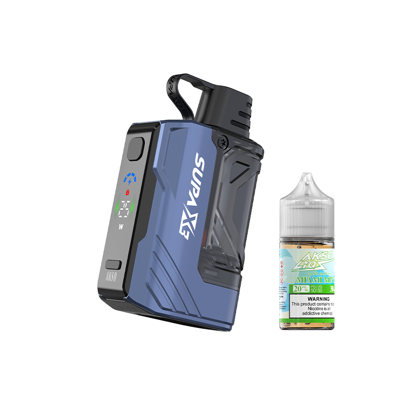 AKSO SUPA X3 OS – Kit de cápsulas recarregáveis ​​líder do setor com grande capacidade de 20ml