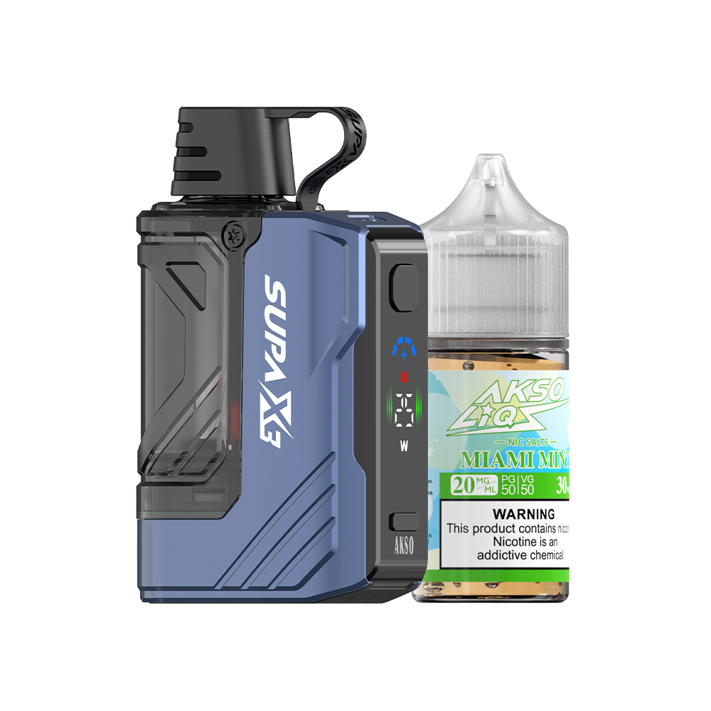 AKSO SUPA X3 OS – Kit de cápsulas recarregáveis ​​líder do setor com grande capacidade de 20ml