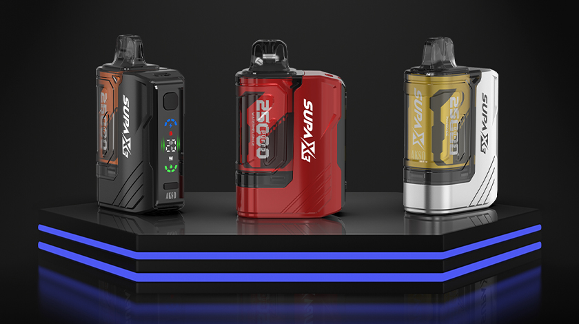 AKSO tem orgulho de lançar o SUPA X3: The Ultimate Pod Kit