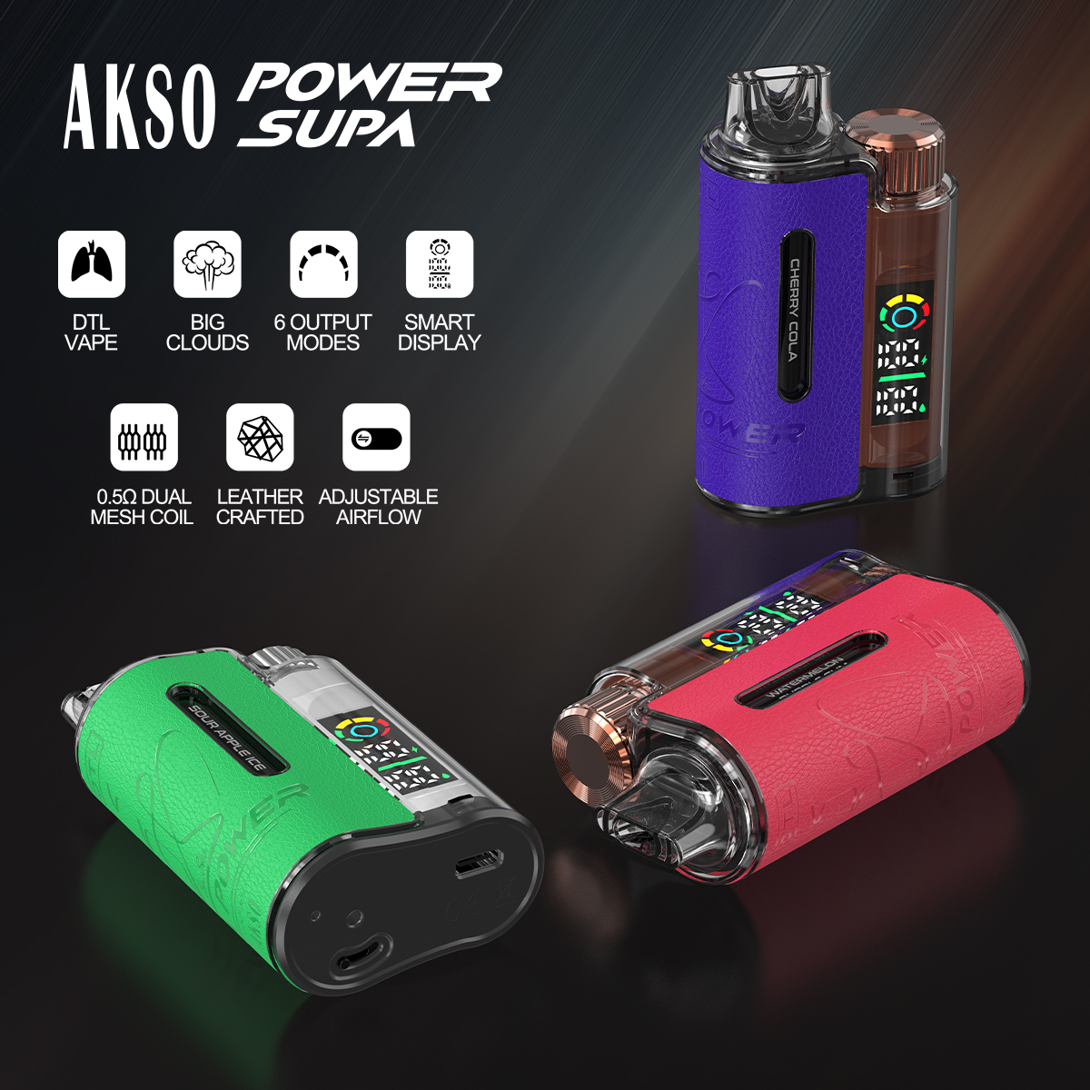 SUPA POWER - DTL Potência Variável Big Cloud 18000 Puffs 